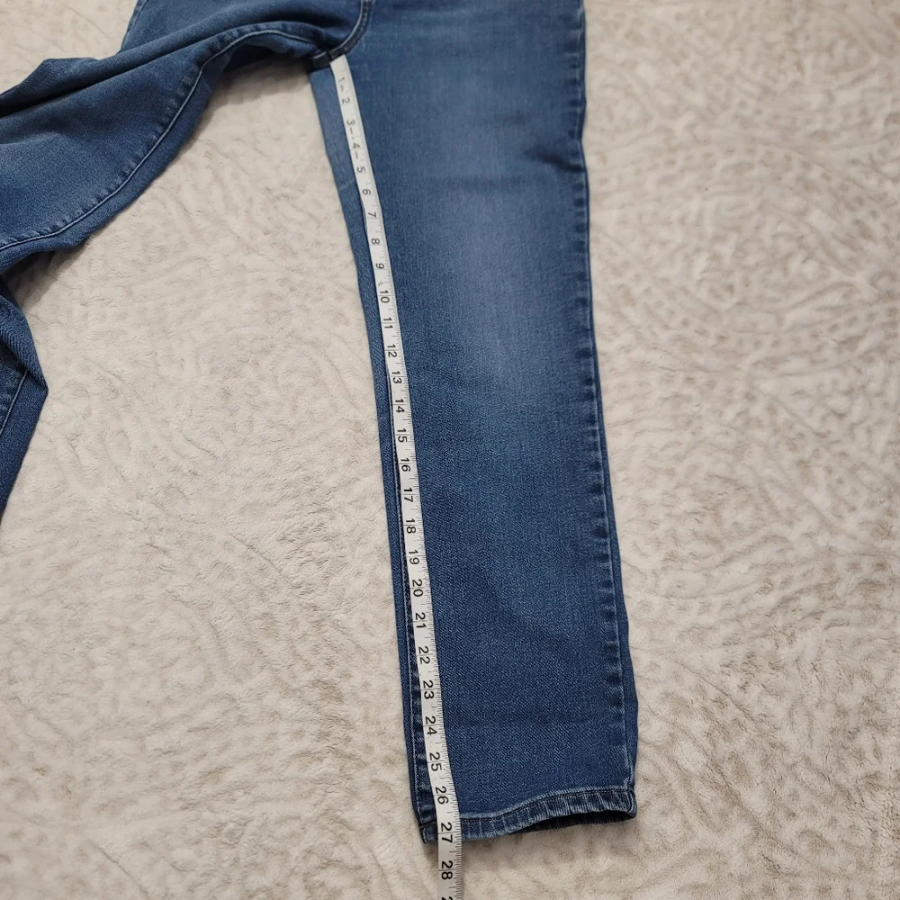 Everlane High-Rise Slim Straight Cigarette Jeans Size 28R Women's Light Wash